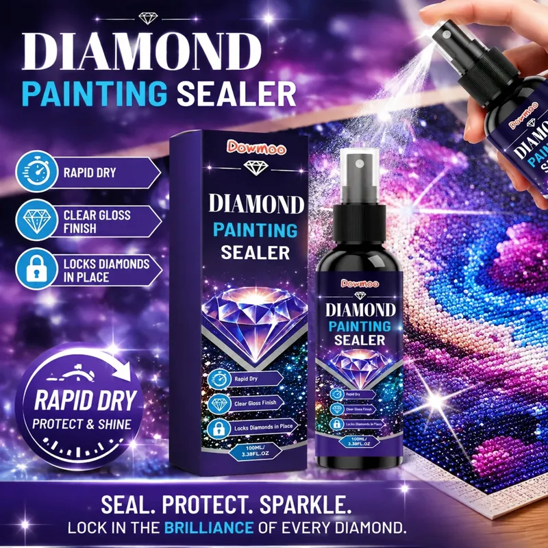 Spray scellant brillant pour peinture diamant 100 ml
