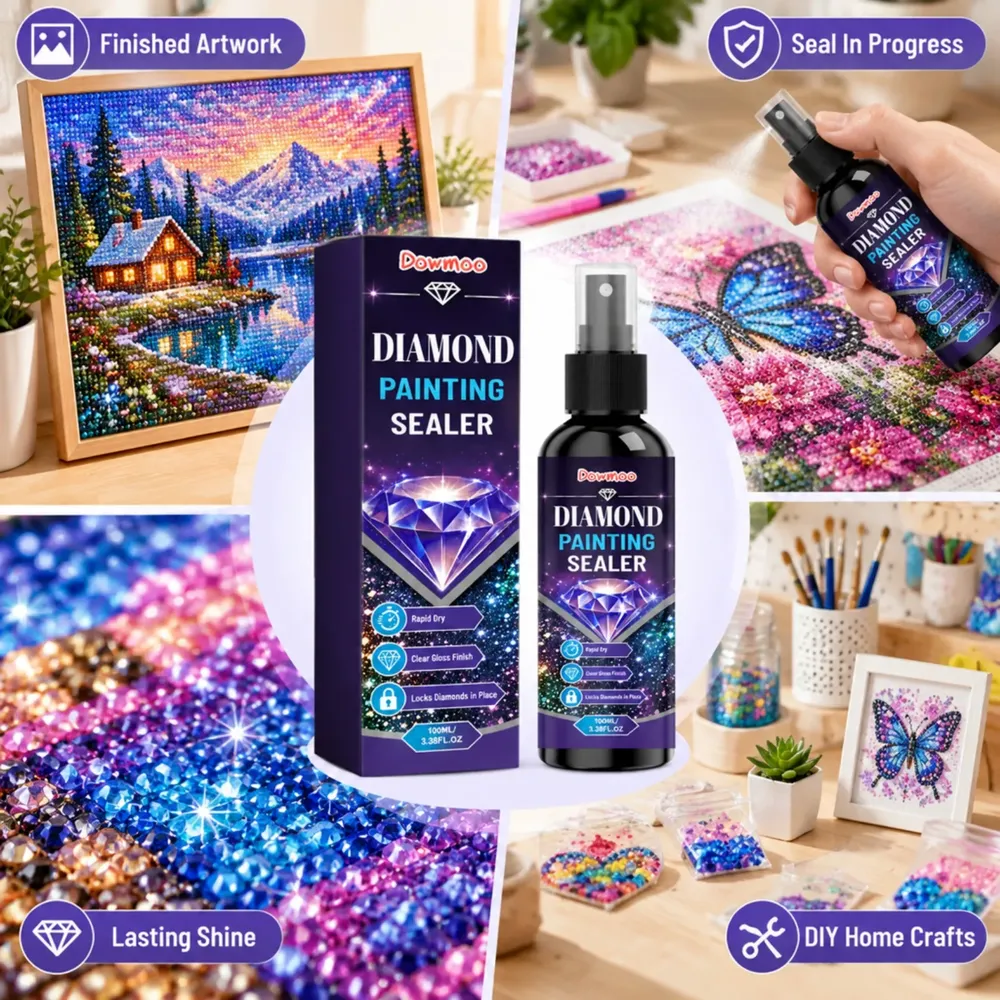 Spray scellant brillant pour peinture diamant 100 ml