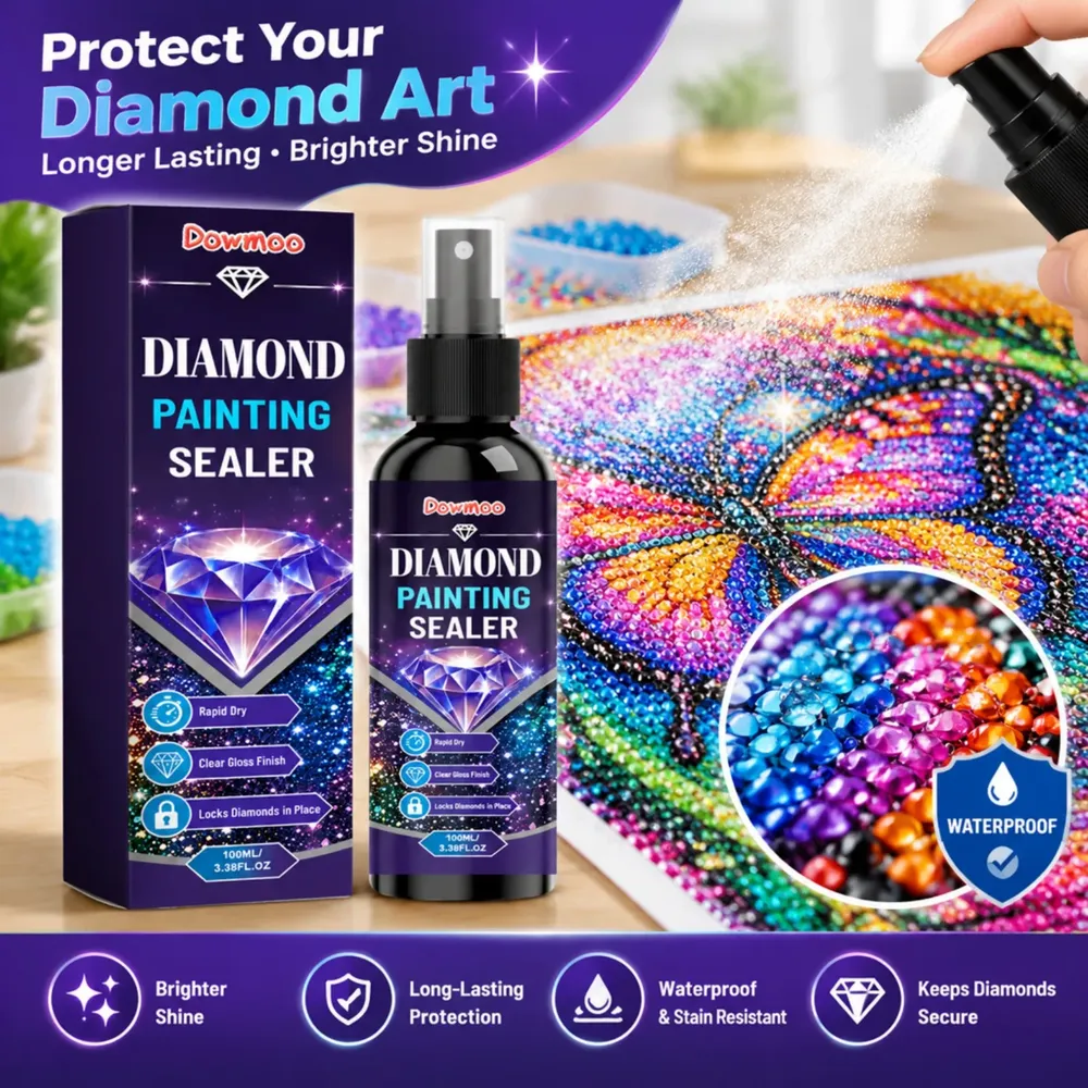 Spray scellant brillant pour peinture diamant 100 ml