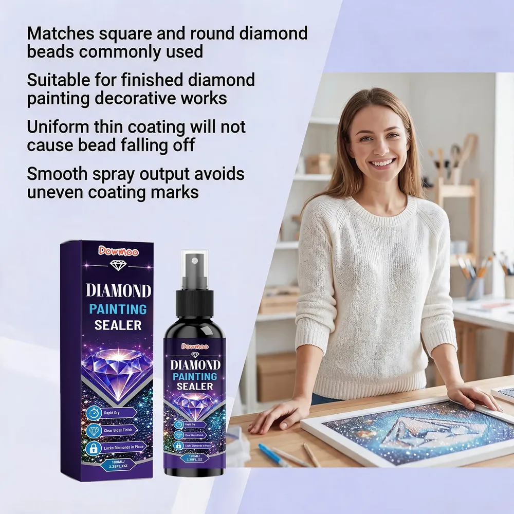Spray scellant brillant pour peinture diamant 100 ml