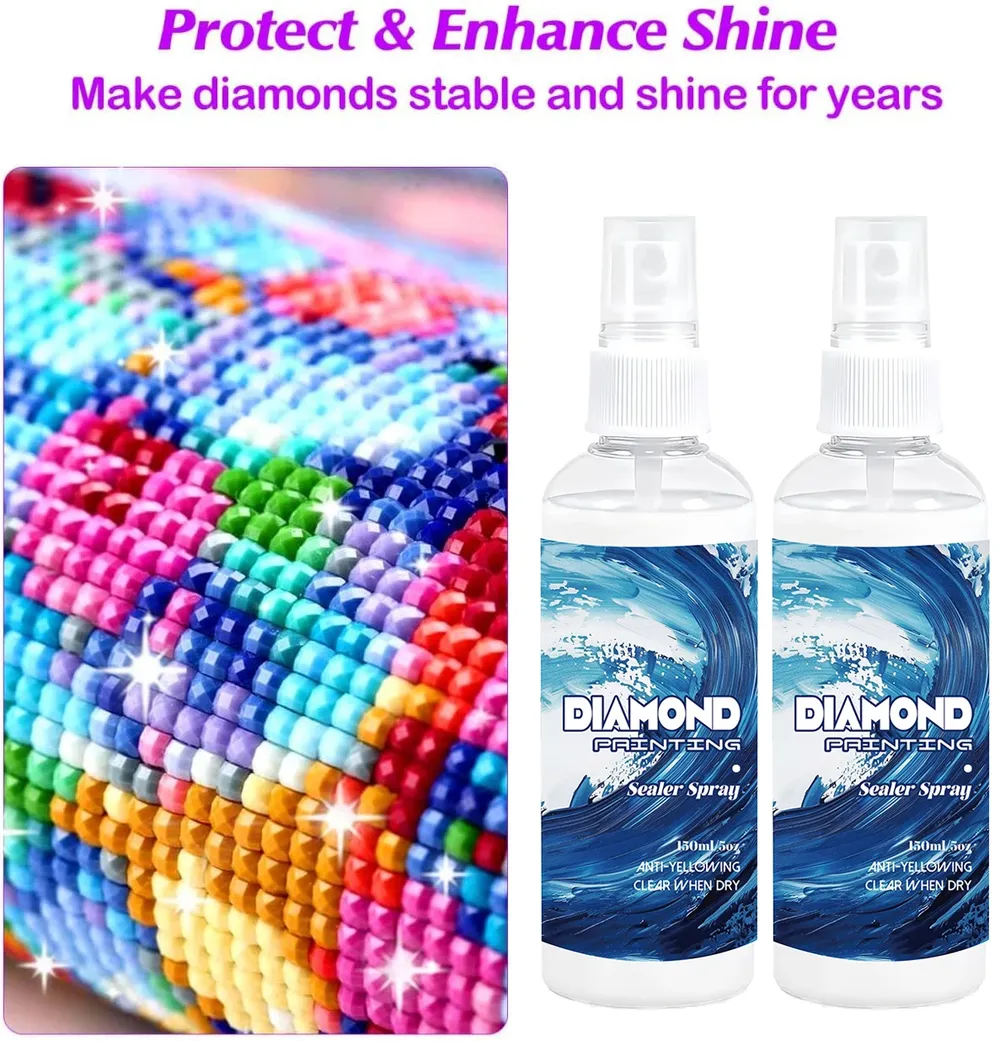 Spray scellant brillant pour peinture diamant 150 ml
