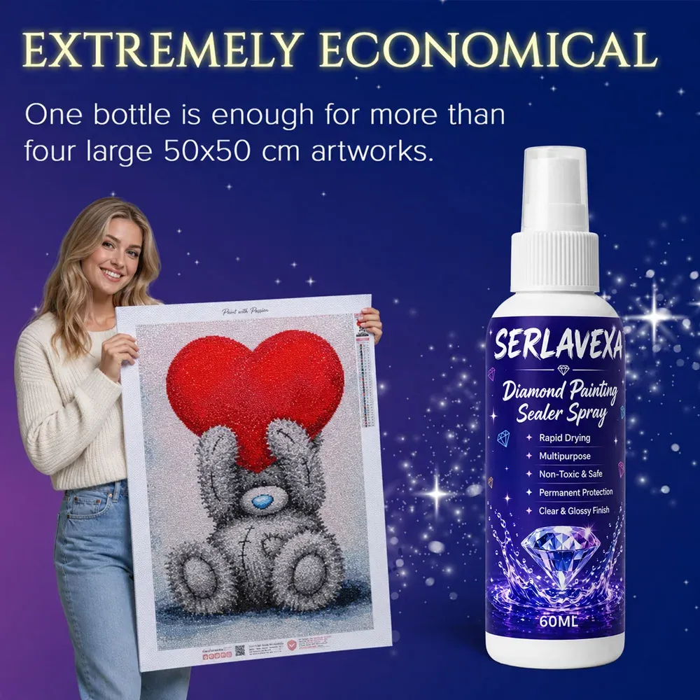 Spray scellant brillant pour peinture diamant 60 à 300 ml