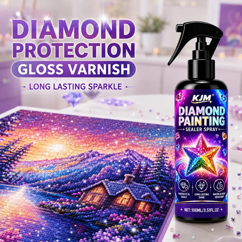 Spray scellant brillant pour peinture diamant