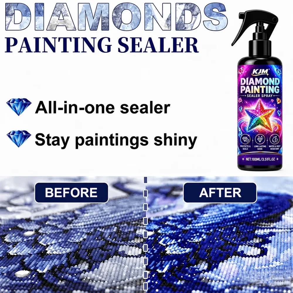 Spray scellant brillant pour peinture diamant