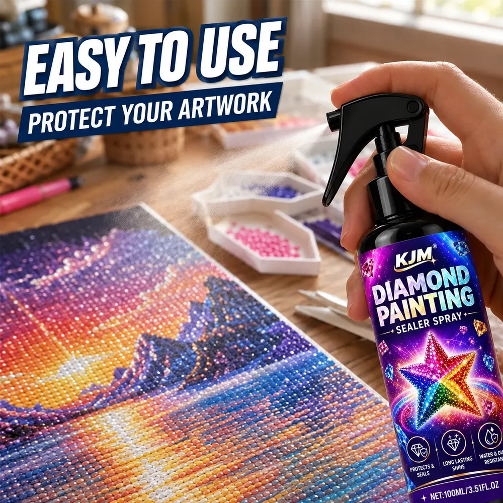 Spray scellant brillant pour peinture diamant