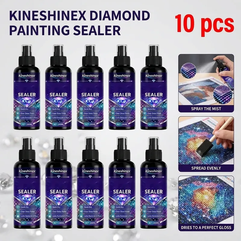 Spray scellant brillant pour peinture diamant séchage rapide