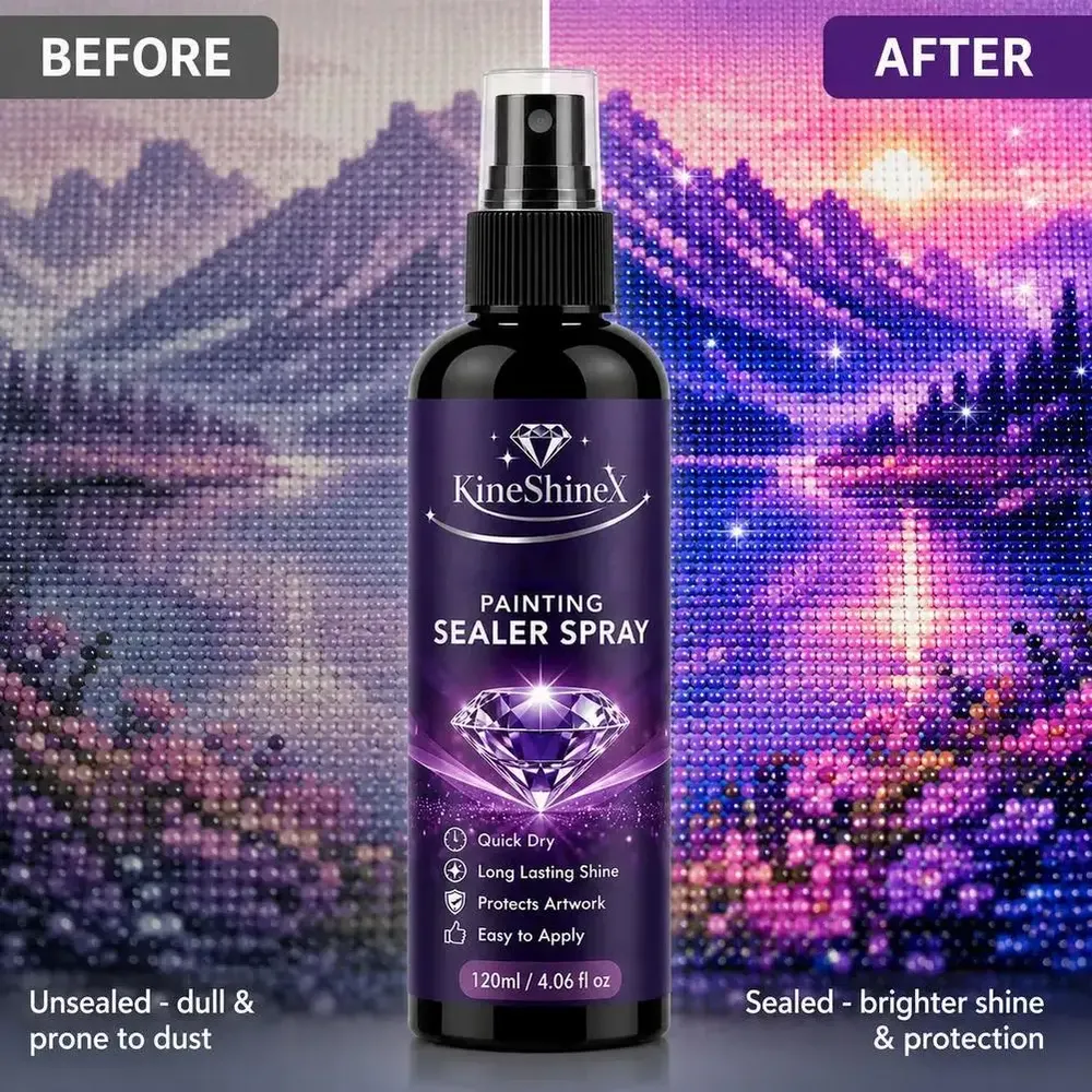 Spray scellant brillant pour peinture diamant séchage rapide