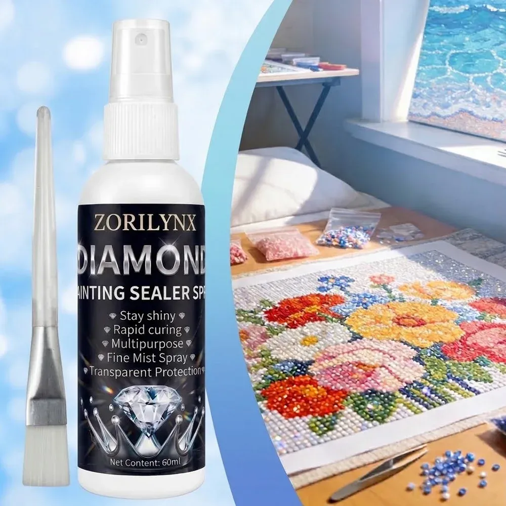 Spray scellant brillant pour peinture diamant séchage rapide