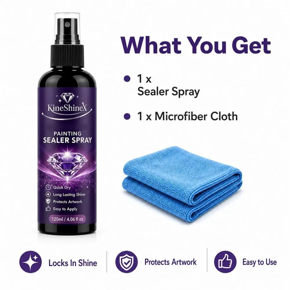 Spray scellant brillant pour peinture diamant séchage rapide