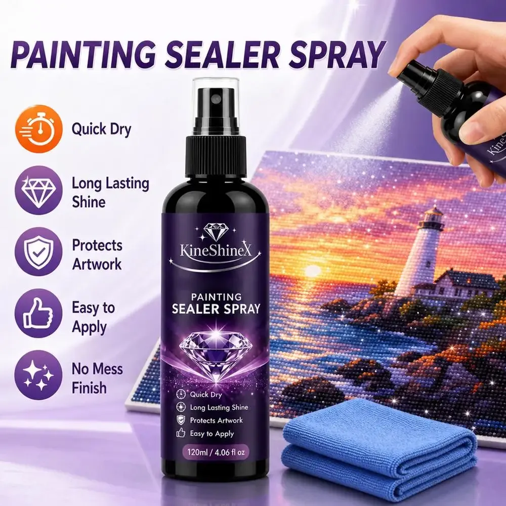 Spray scellant brillant pour peinture diamant séchage rapide