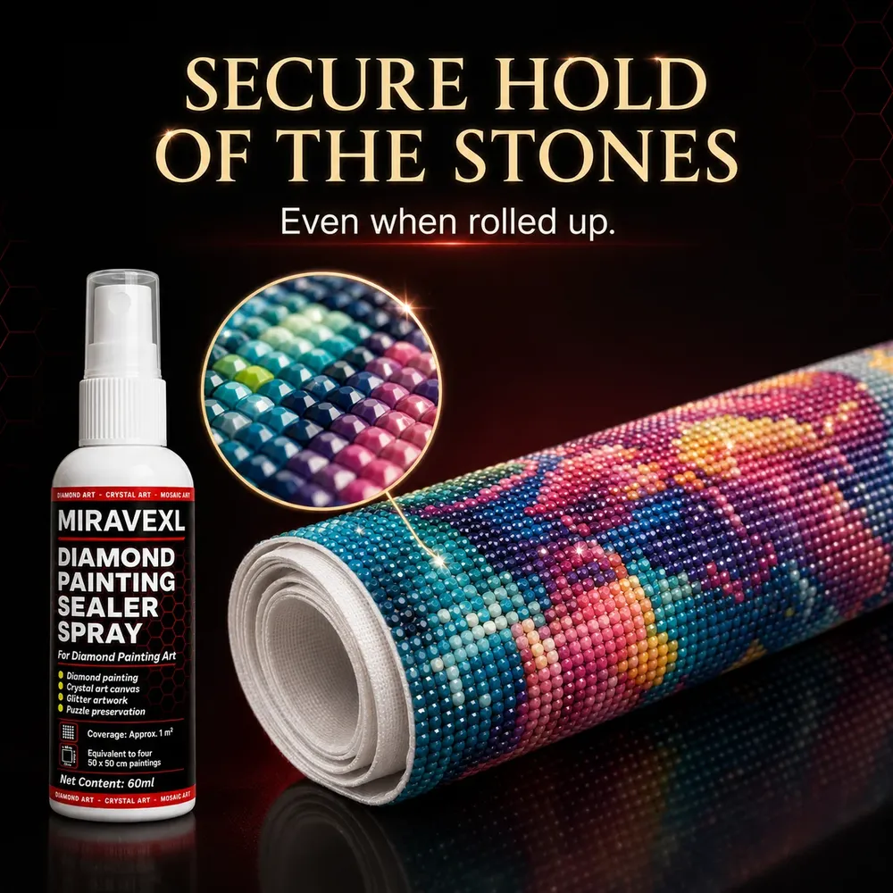 Spray scellant brillant pour peinture diamant séchage rapide