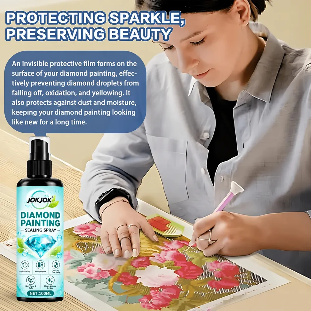Spray scellant haute brillance pour peinture diamant