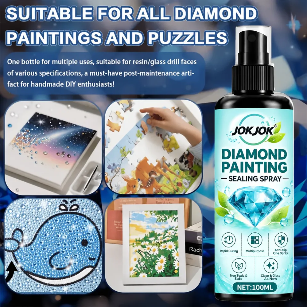 Spray scellant haute brillance pour peinture diamant