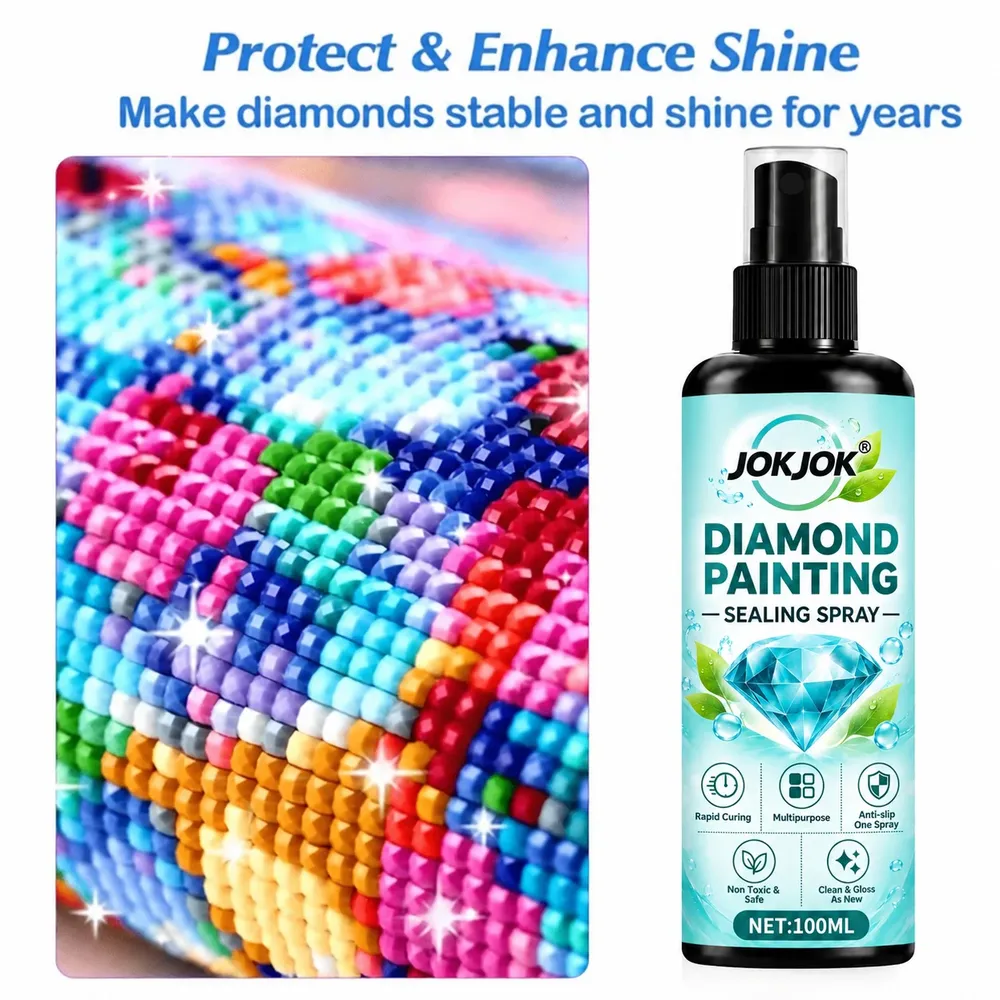 Spray scellant haute brillance pour peinture diamant