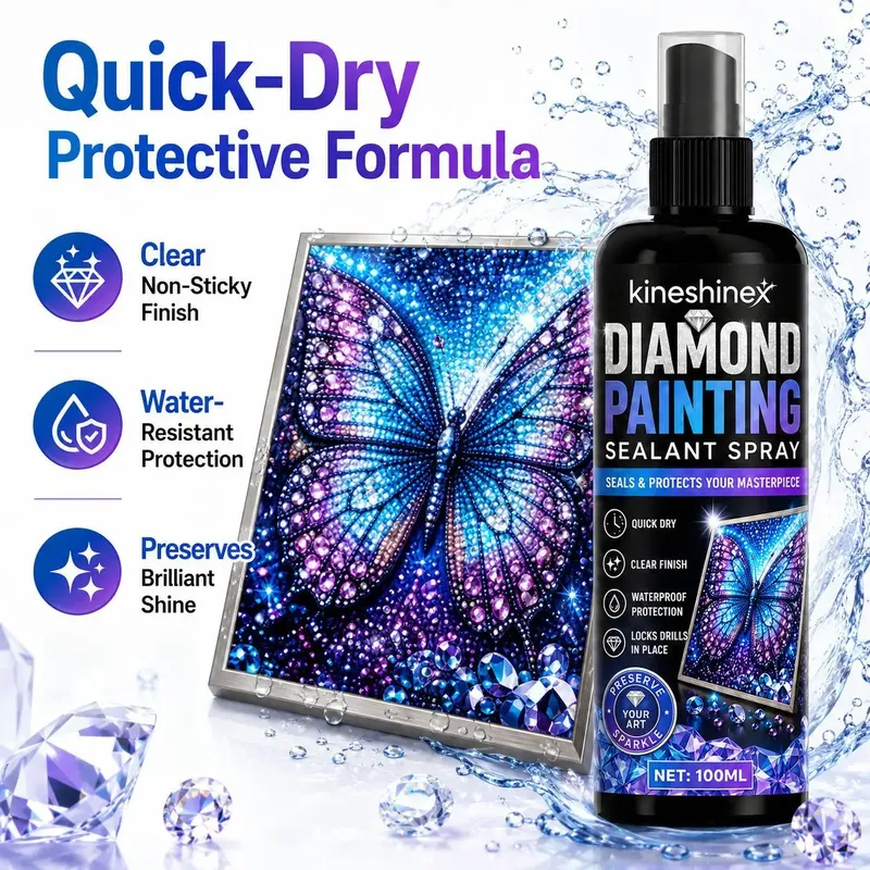 Spray scellant imperméable pour peinture diamant 100 ml