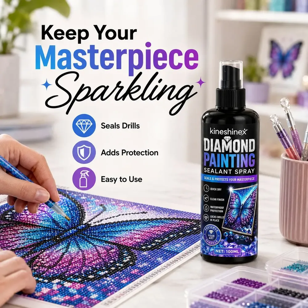Spray scellant imperméable pour peinture diamant 100 ml