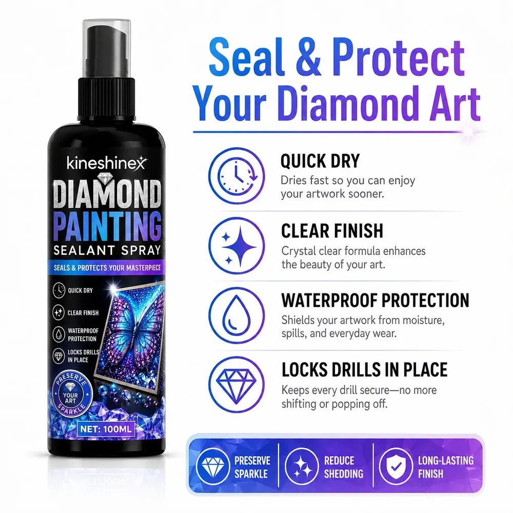 Spray scellant imperméable pour peinture diamant 100 ml