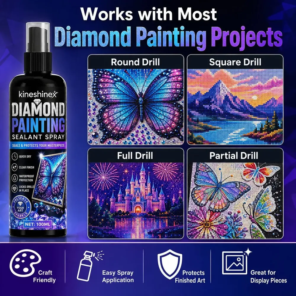 Spray scellant imperméable pour peinture diamant 100 ml