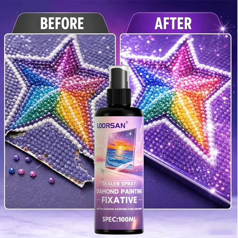 Spray scellant peinture diamant 100 ml finition brillante