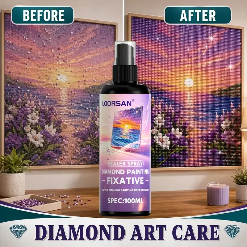 Spray scellant peinture diamant 100 ml finition brillante