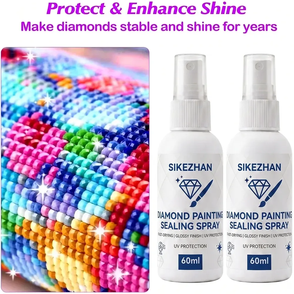 Spray scellant peinture diamant 60 ml finition brillante