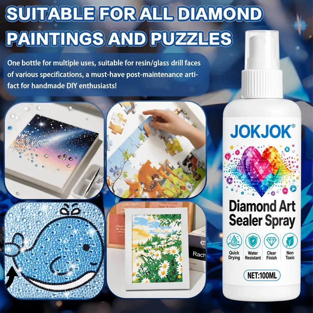 Spray scellant peinture diamant finition brillante permanente