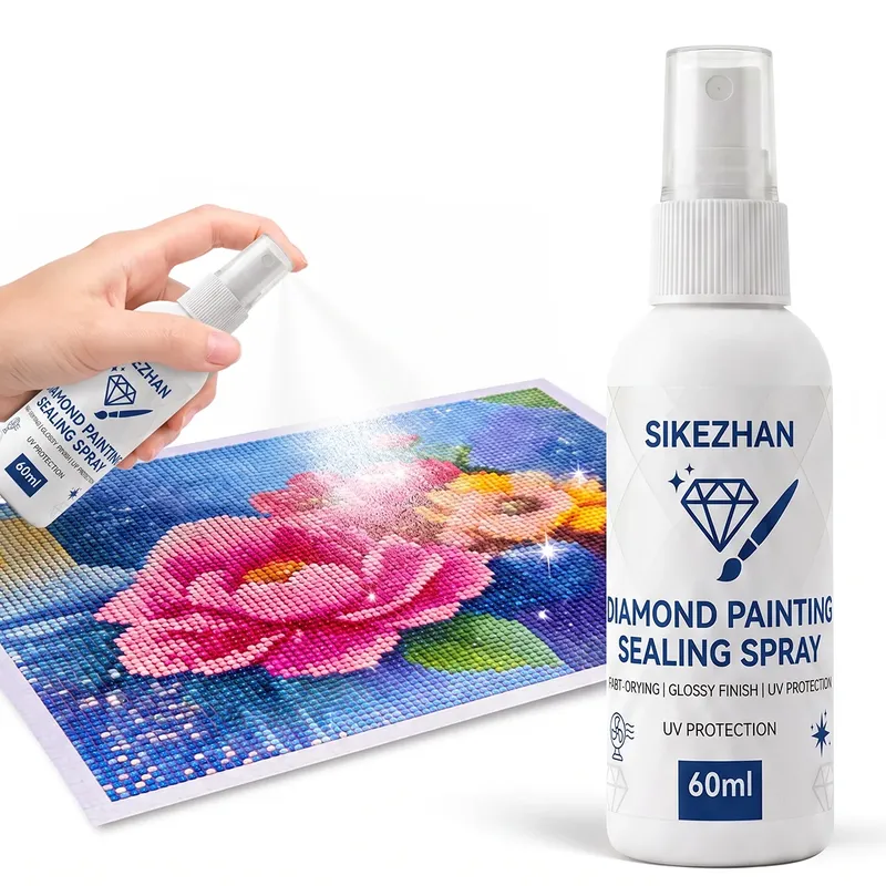 Spray scellant peinture diamant finition brillante séchage rapide