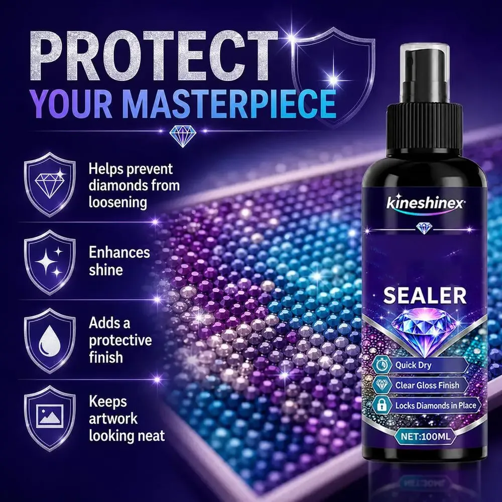 Spray scellant peinture diamant finition transparente séchage rapide