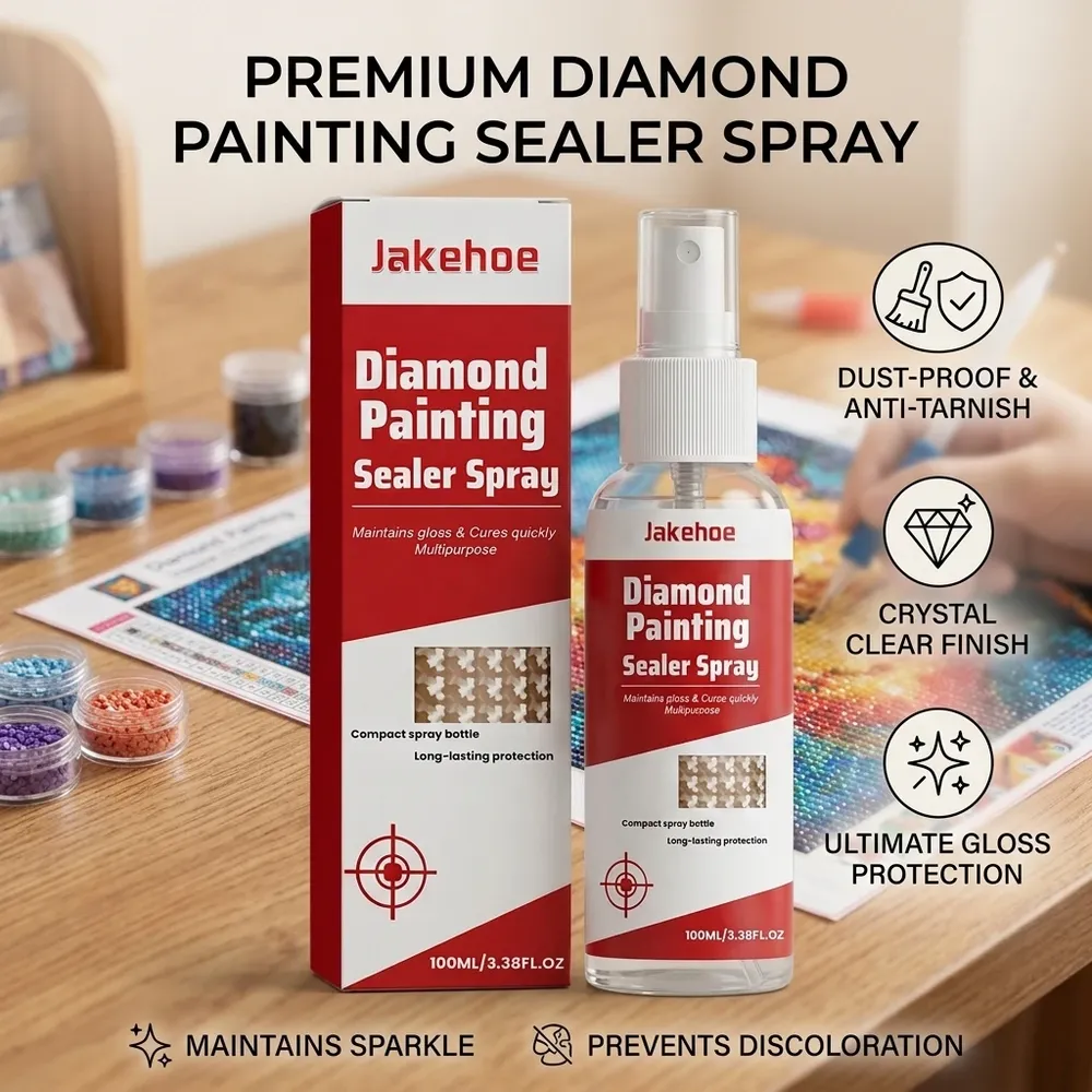 Spray scellant transparent pour peinture diamant préserve brillance