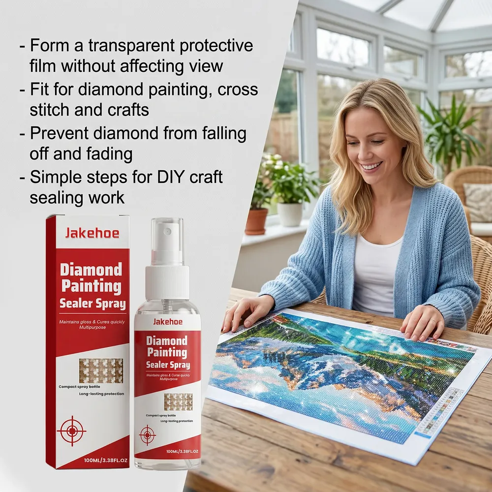 Spray scellant transparent pour peinture diamant préserve brillance