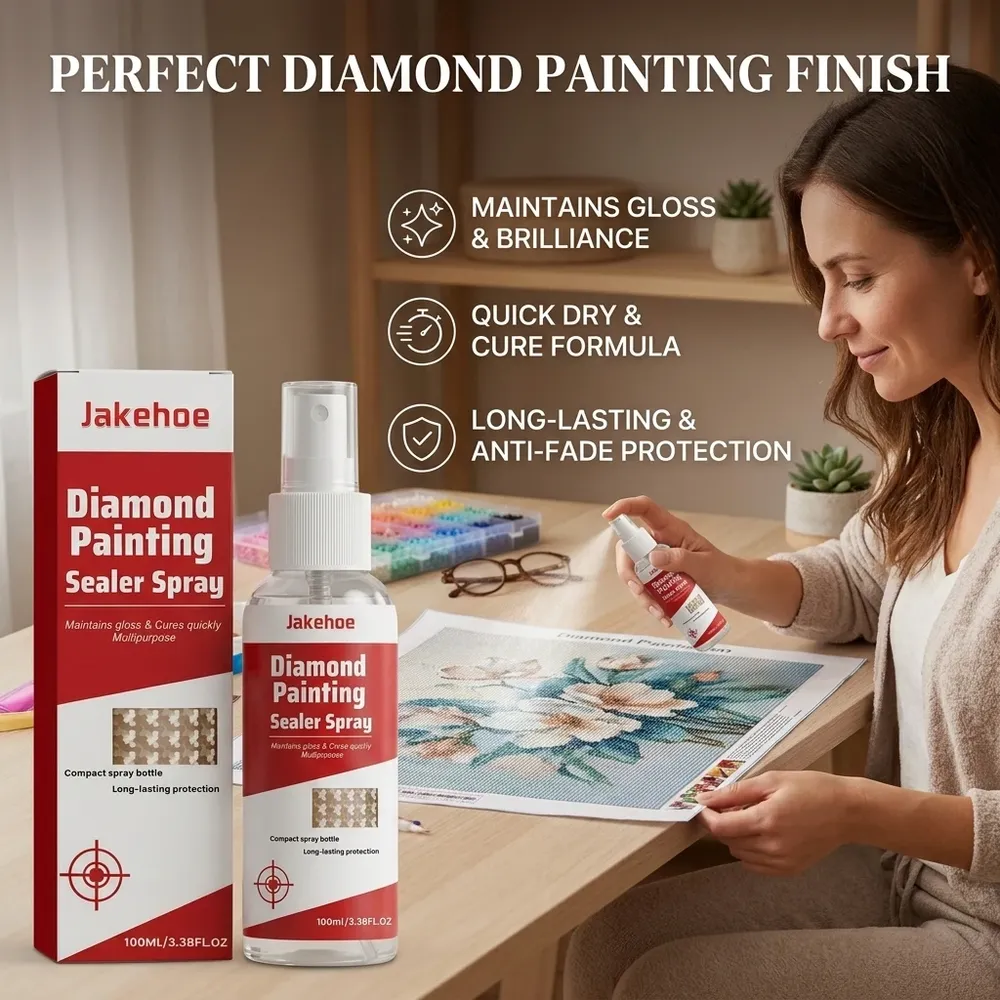 Spray scellant transparent pour peinture diamant préserve brillance