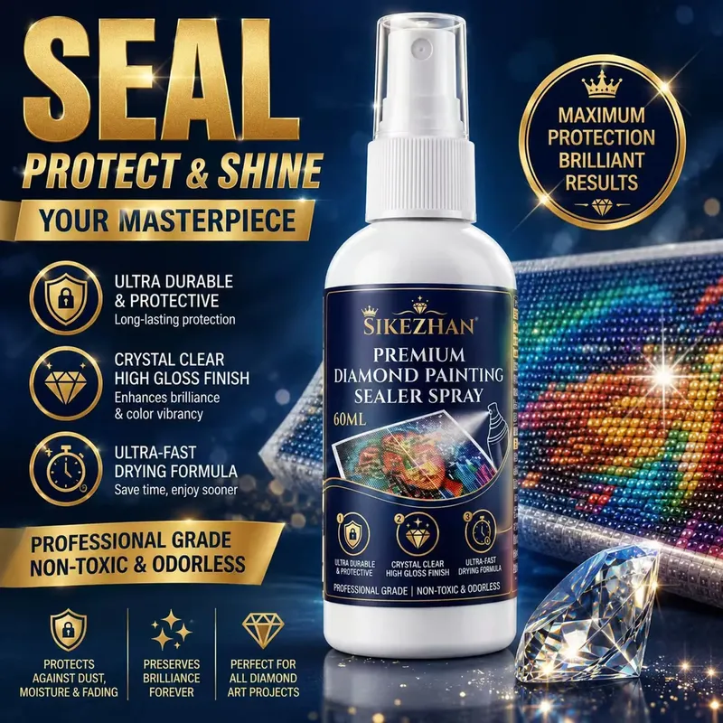 Spray scellement peinture diamant 1 à 6 pièces ultra brillante
