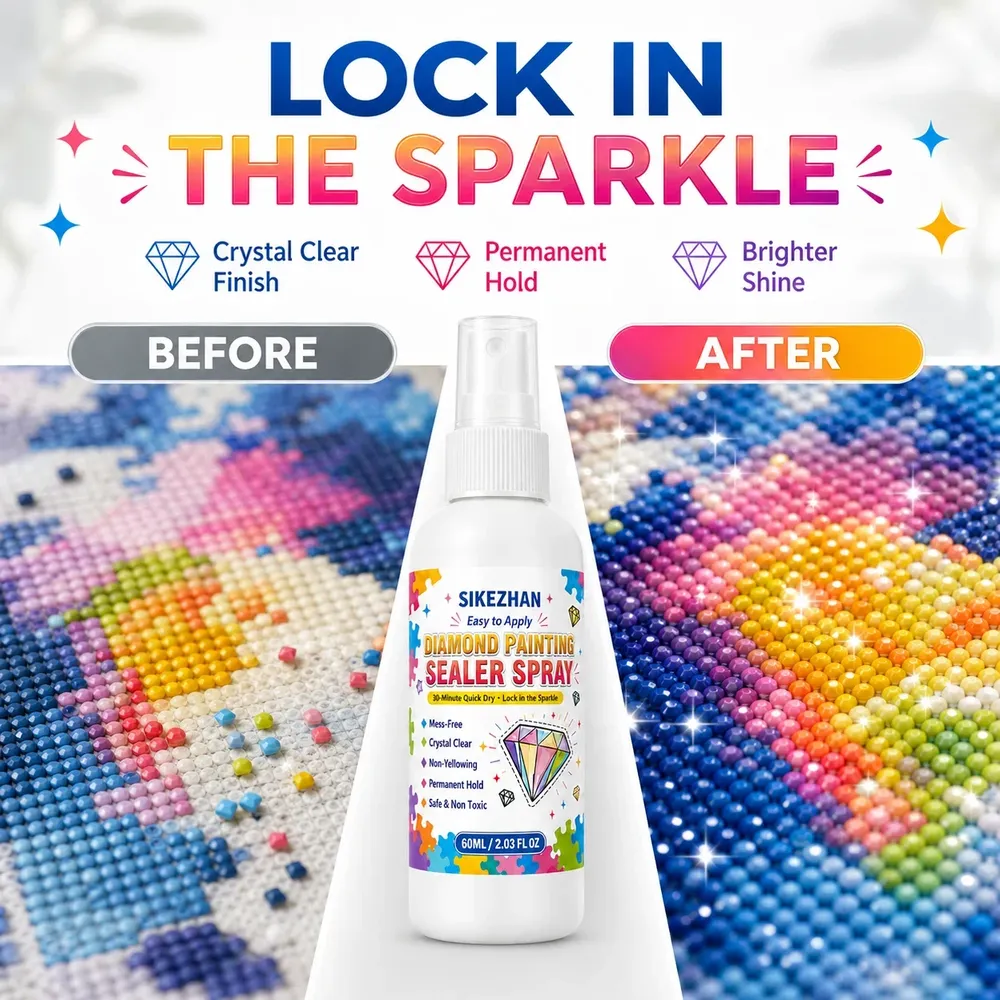 Spray scellement peinture diamant 60 ml finition transparente