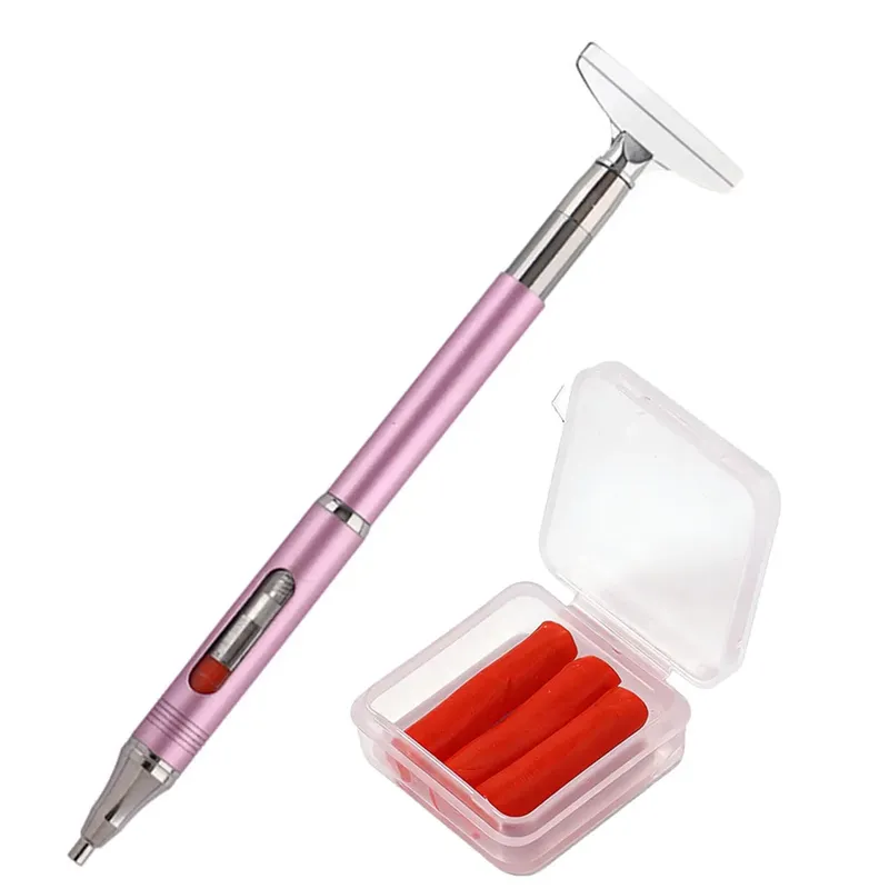 Stylo à cire rotatif rechargeable pour peinture diamant