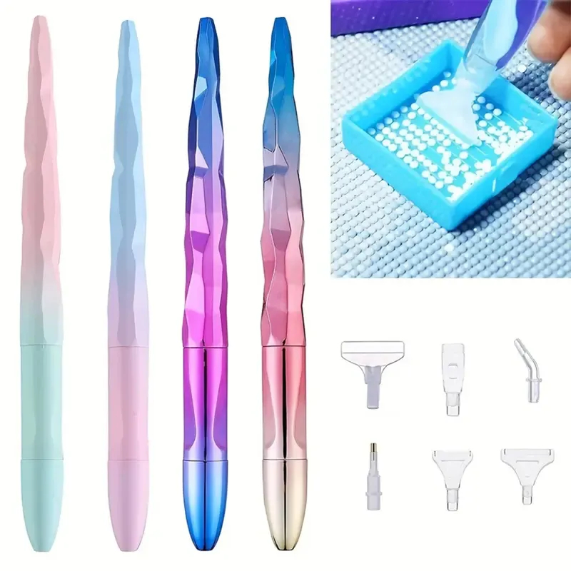 Stylo art diamant 5D 6 pointes