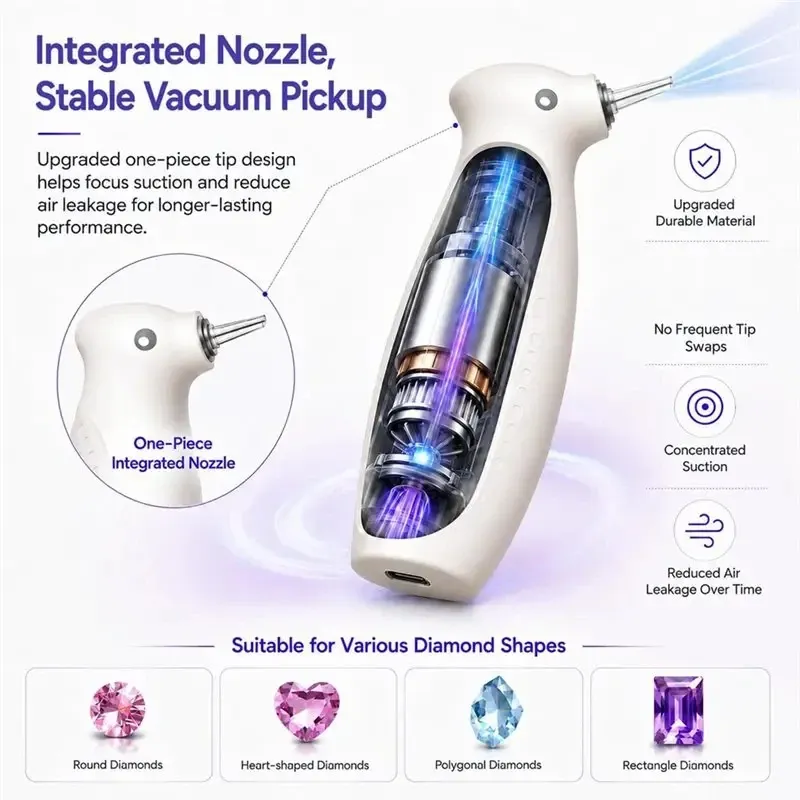 Stylo aspirateur électrique pour peinture diamant 5D