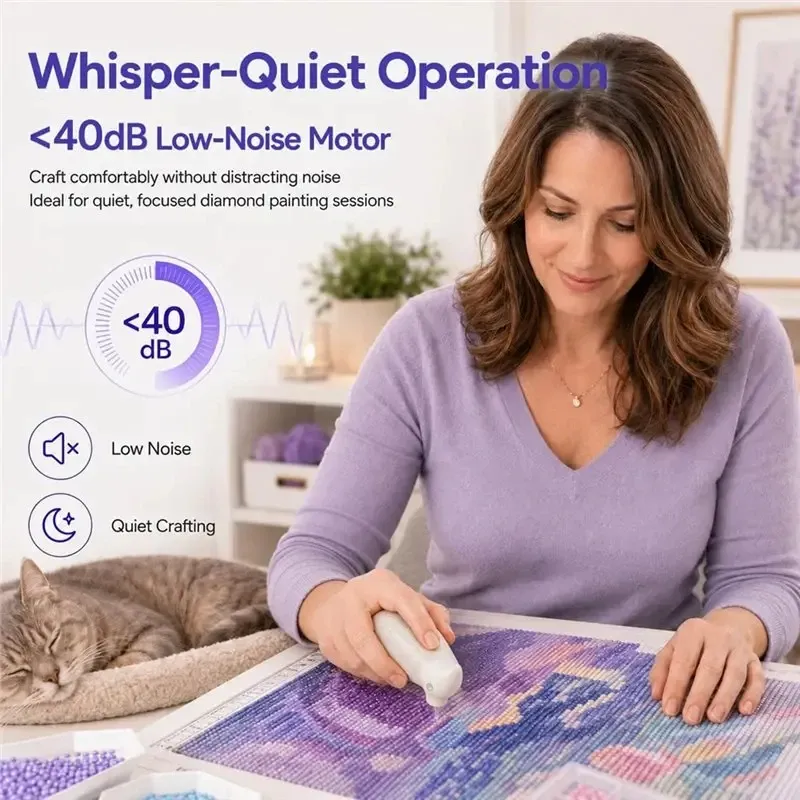 Stylo aspirateur électrique pour peinture diamant 5D