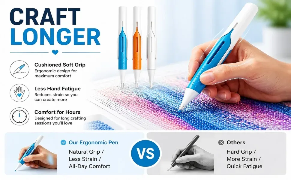 Stylo automatique diamant peinture