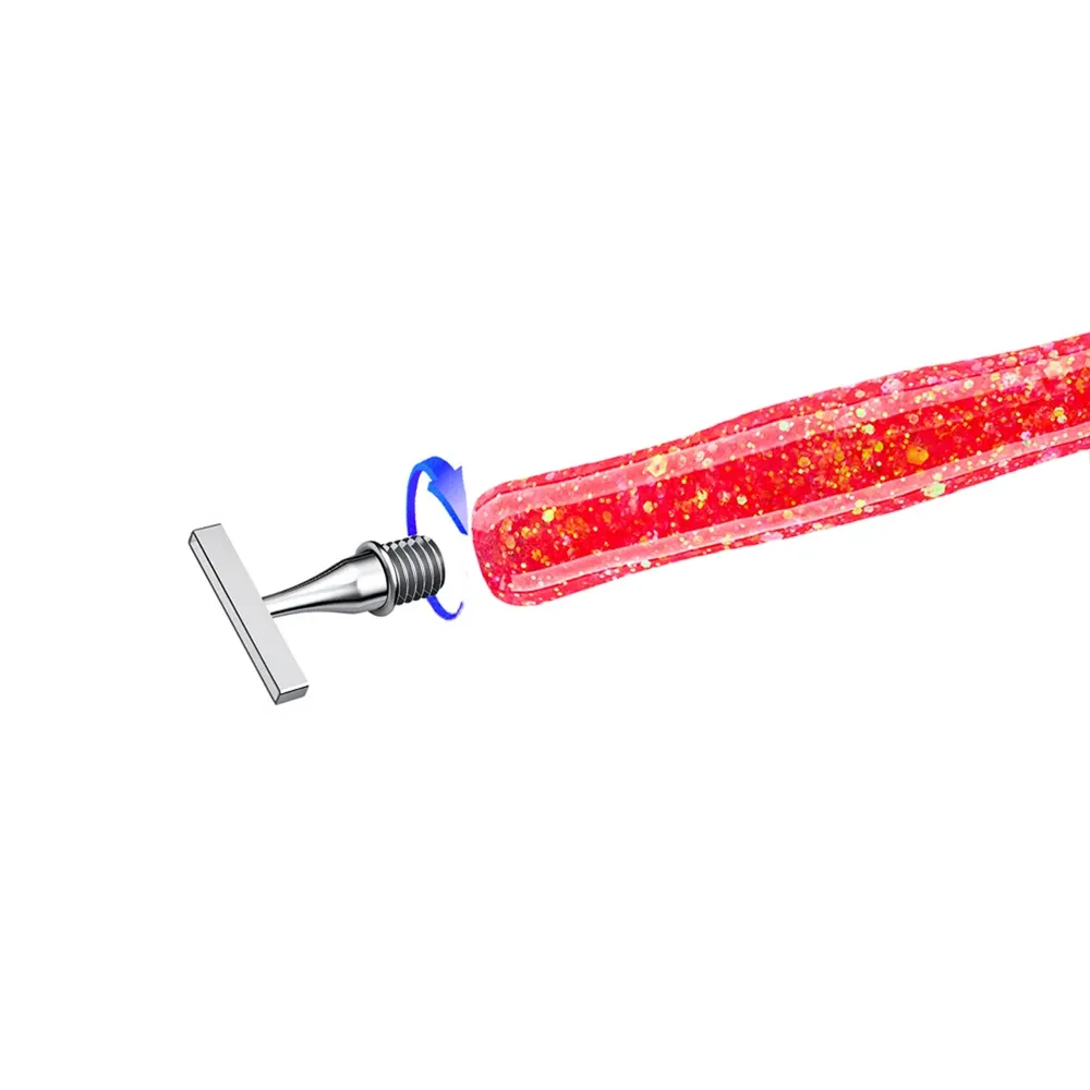 Stylo broderie diamant pose de points colorés