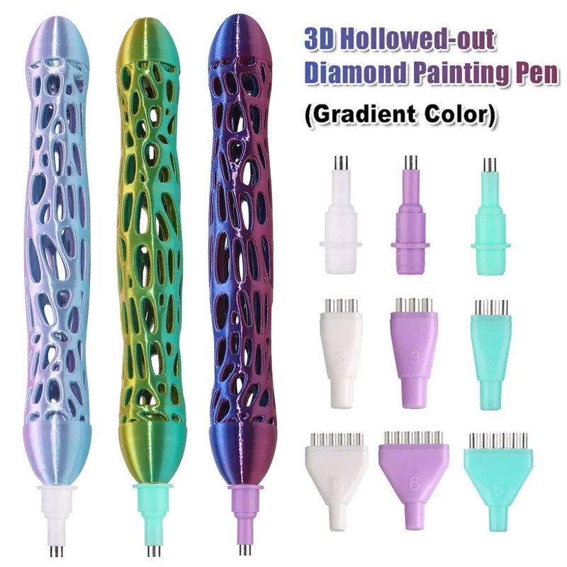Stylo de peinture diamant 3D dégradé double usage