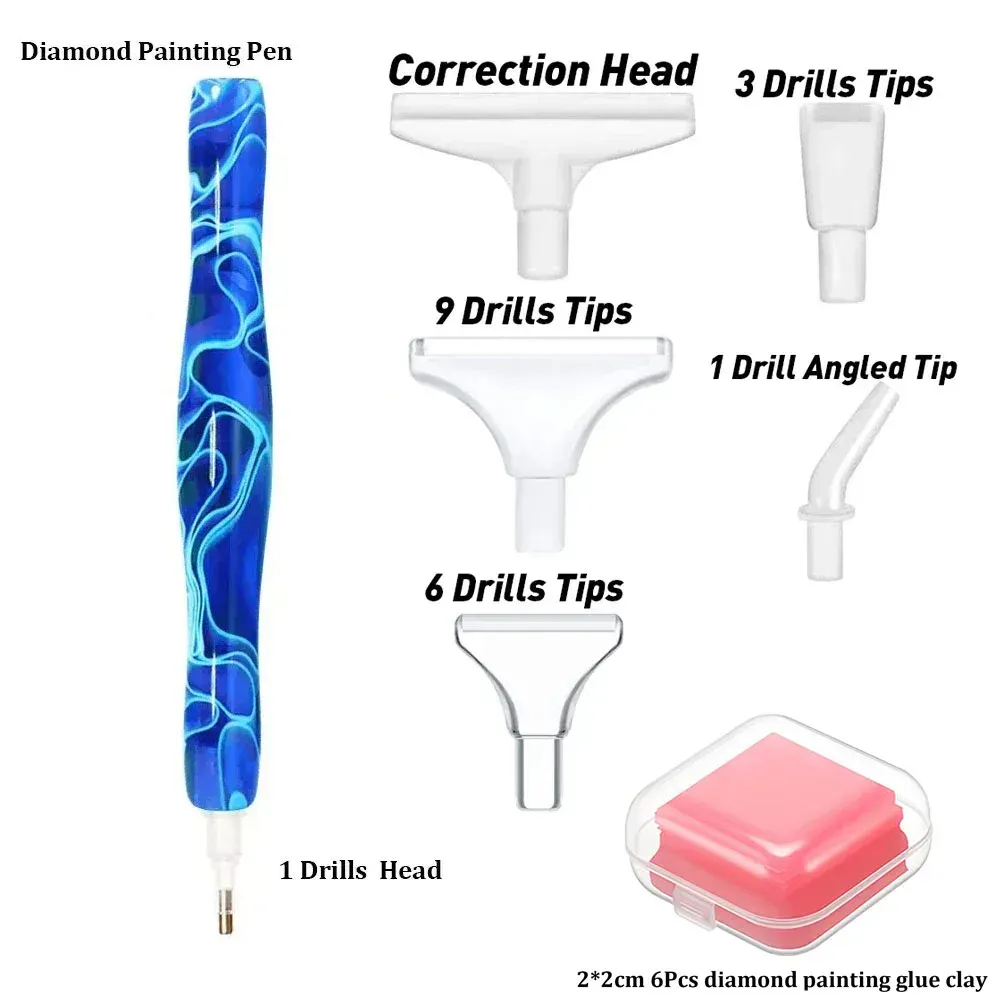 Stylo diamant peinture 13 pièces