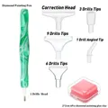 Stylo diamant peinture 13 pièces – Couleur Greenset