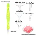 Stylo diamant peinture 13 pièces – Couleur Neonyellowset