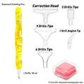 Stylo diamant peinture 13 pièces – Couleur Yellowset