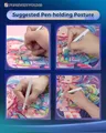 Stylo ergonomique peinture diamant 4 embouts – 4