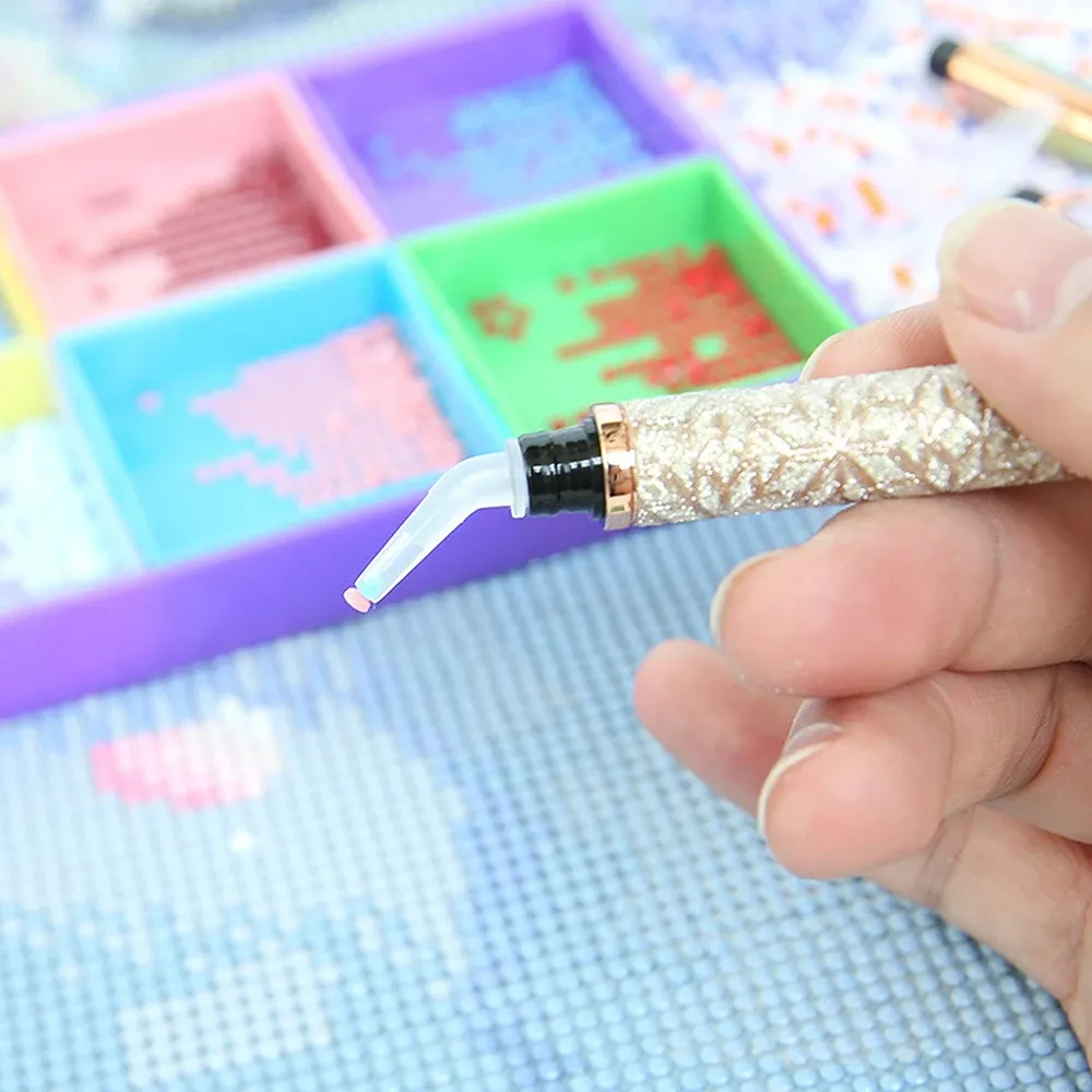 Stylo peinture diamant brillant 6 têtes