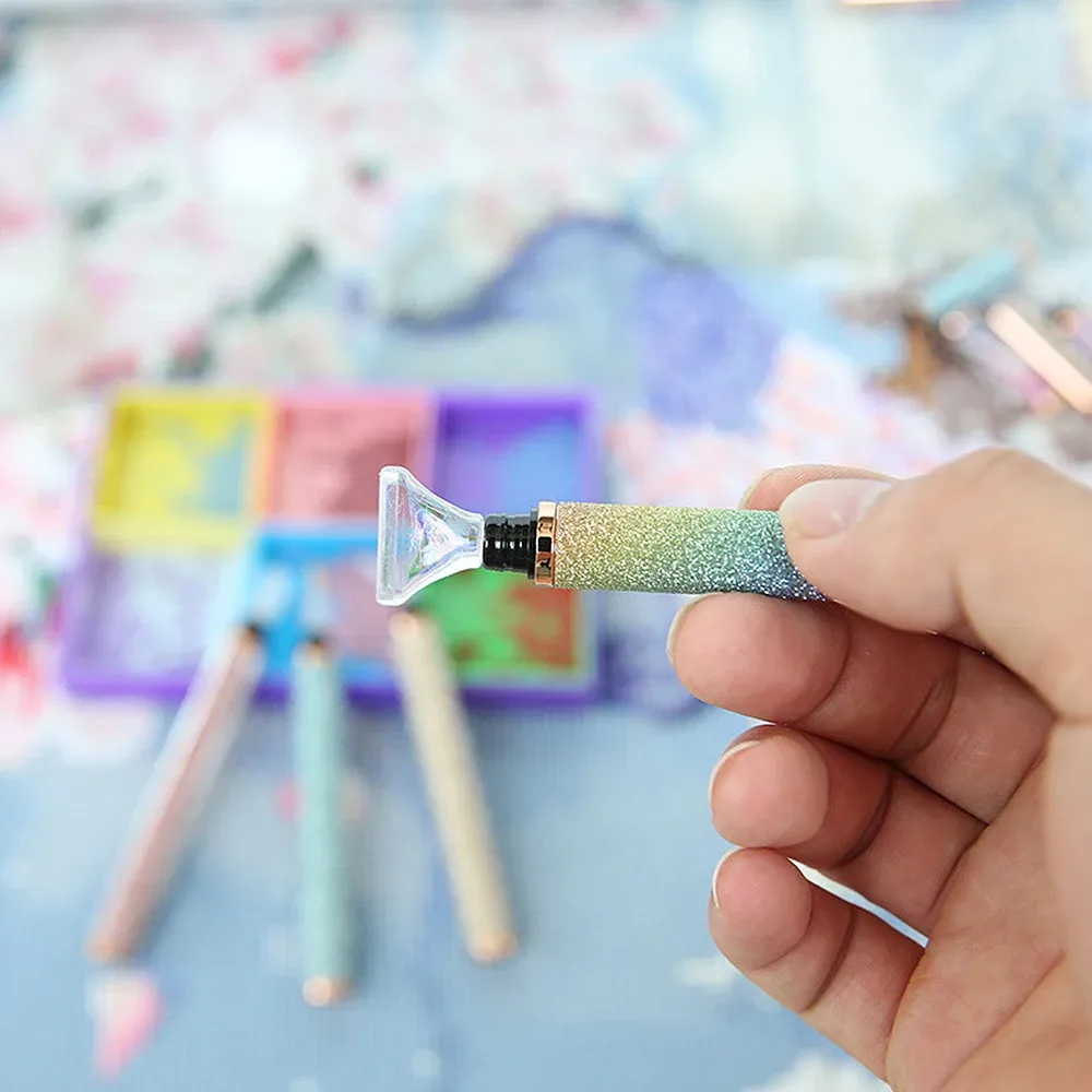 Stylo peinture diamant brillant 6 têtes
