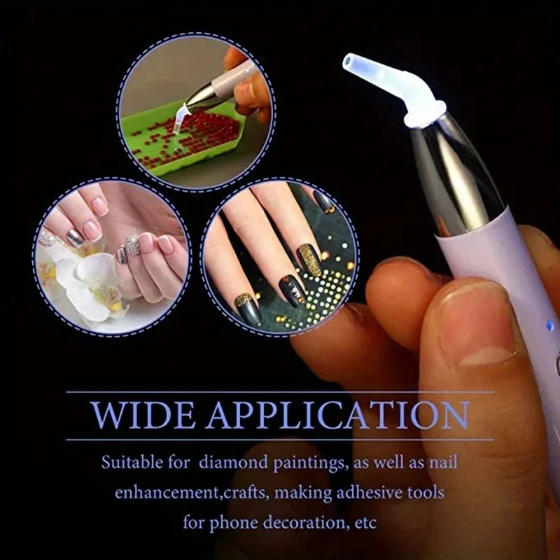 Stylo peinture diamant LED USB rechargeable