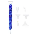 Stylo peinture diamant résine 6 têtes – Couleur E Blue Plastic Tips