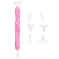 Stylo peinture diamant résine 6 têtes – Couleur E Pink Plastic Tips